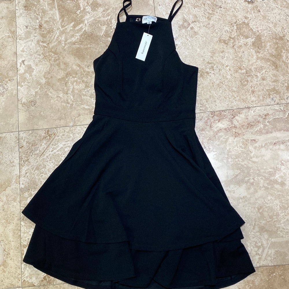 Black dress with cut out in back